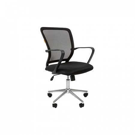 Кресло офисное Chairman 698 Black (Хром) (Ткань)
