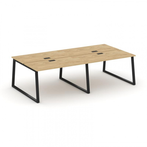 Style Project Рабочая станция 2-х сторон. SN-6T1.DRS-044 Акация Лорка/Металл Антрацит/Заглушка Пласт