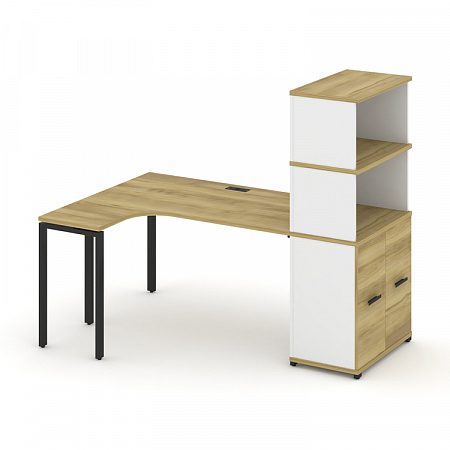 Стол эргономичный с опорным распашным шкафом Concept CN.SA-215(L)