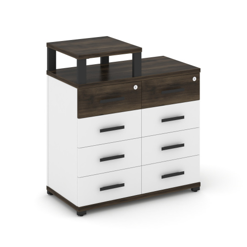 Тумба приставная c 8 ящиками и надставкой Concept CN.TSP-014 B Тумба приставная c 8 ящиками и надставкой Concept CN.TSP-014 B