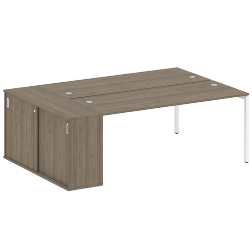 Бенч-система с шкафом-купе на П-обр. м/к Metal System Quattro 40БП.РС-СШК-1.5 фото 2 Бенч-система с шкафом-купе на П-обр. м/к Metal System Quattro 40БП.РС-СШК-1.5 фото 2