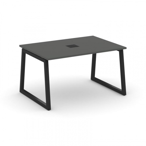 Style Project Стол переговорный SN-5T1.SPRG-004 Акация Лорка/Металл Антрацит/Заглушка Металл Антраци фото 8