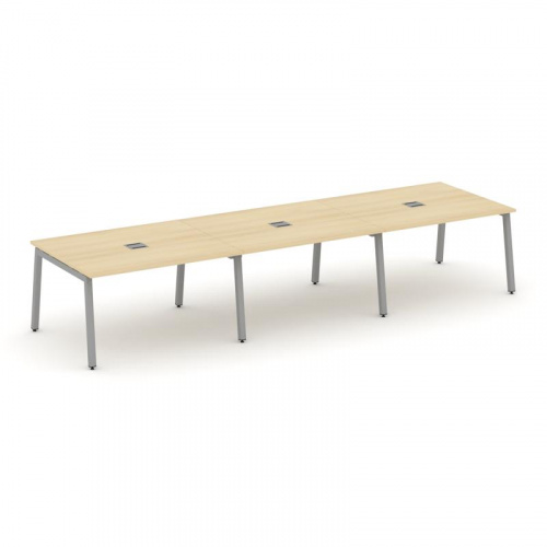 Style Project Стол переговорный SN-5A.SPRG-054 Акация Лорка/Металл Белый 4740*1180*750 фото 3 Style Project Стол переговорный SN-5A.SPRG-054 Акация Лорка/Металл Белый 4740*1180*750 фото 3