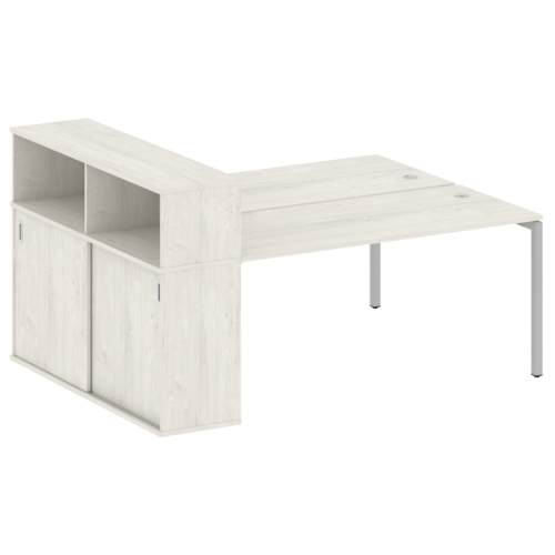 Бенч-система с шкафом-купе на П-обр. м/к Metal System Quattro 40БП.РС-СШК-2.4 фото 6 Бенч-система с шкафом-купе на П-обр. м/к Metal System Quattro 40БП.РС-СШК-2.4 фото 6