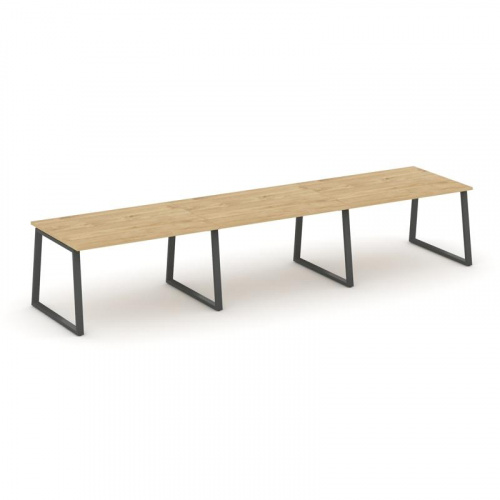 Style Project Стол переговорный SN-6T1.SPRG-024.3 Акация Лорка/Металл Антрацит 4740*980*750 фото 4 Style Project Стол переговорный SN-6T1.SPRG-024.3 Акация Лорка/Металл Антрацит 4740*980*750 фото 4