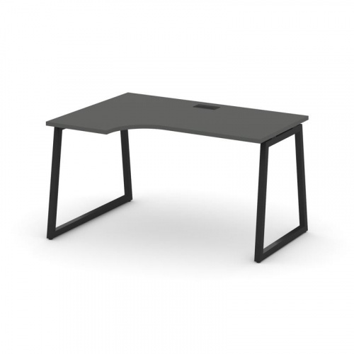 Style Project Стол рабочий эргоном. SN-4T1.SPA-011(L) Акация Лорка/Металл Антрацит/Заглушка Пластик фото 4 Style Project Стол рабочий эргоном. SN-4T1.SPA-011(L) Акация Лорка/Металл Антрацит/Заглушка Пластик фото 4