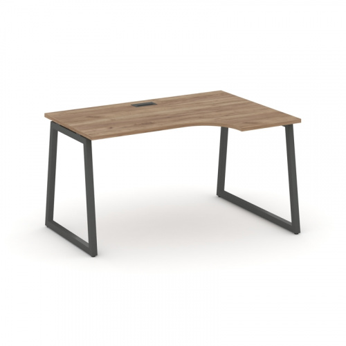 Style Project Стол рабочий эргоном. SN-4T1.SPA-022(R) Акация Лорка/Металл Антрацит/Заглушка Пластик фото 11