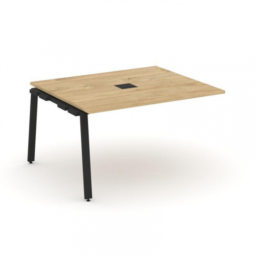 Style Project Проходной наб. элем. перег. стола SN-6A.NSPRG-033 Дуб Наварра/Металл Белый 1380*1180*7 фото 10