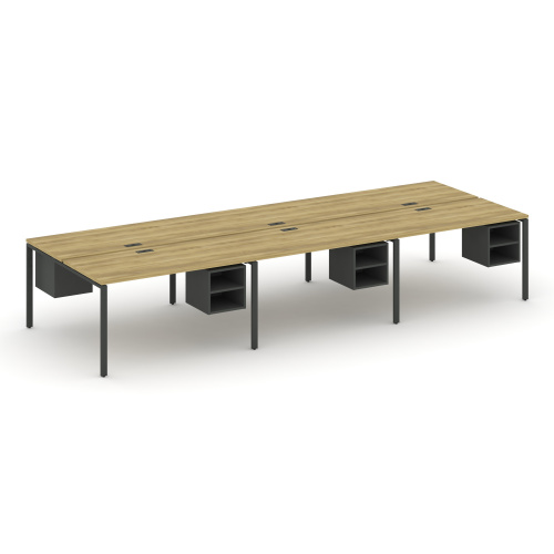 Бенч-система на 6 мест с подвесными тумбами Concept CN.DRS-147 фото 4 Бенч-система на 6 мест с подвесными тумбами Concept CN.DRS-147 фото 4