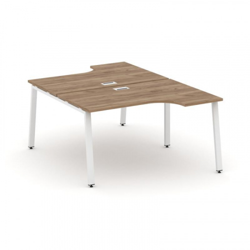 Style Project Рабочая станция эргоном. SN-6A.DRPA-012 Вяз Благородный/Металл Белый 1580*1432/1992*75 фото 20