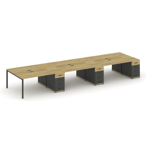 Бенч-система на 6 мест с 3 опорными тумбами Concept CN.DRS-459 фото 4