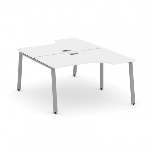 Style Project Рабочая станция эргоном. SN-6A.DRPA-012 Вяз Благородный/Металл Белый 1580*1432/1992*75 фото 3