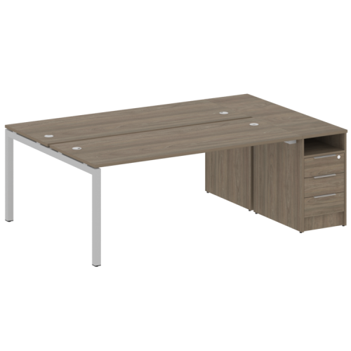 Бенч-система с тумбой на П-обр. м/к Metal System Quattro 50БП.РС-СТП-2.5 Бенч-система с тумбой на П-обр. м/к Metal System Quattro 50БП.РС-СТП-2.5