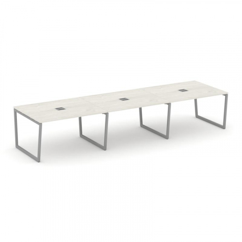 Style Project Стол переговорный SN-4T2.SPRG-052 Акация Лорка/Металл Антрацит/Заглушка Металл Антраци фото 11