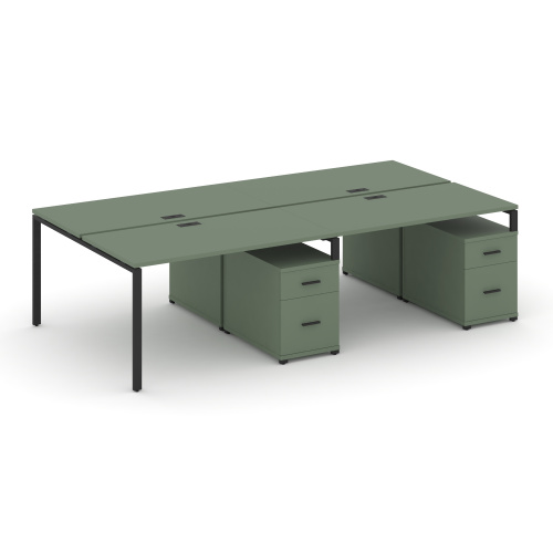 Бенч-система на 4 места с 2 опорными тумбами Concept CN.DRS-321 Бенч-система на 4 места с 2 опорными тумбами Concept CN.DRS-321