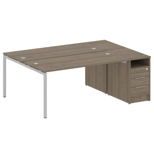 Бенч-система с тумбой на П-обр. м/к Metal System Quattro 40БП.РС-СТП-2.4 Бенч-система с тумбой на П-обр. м/к Metal System Quattro 40БП.РС-СТП-2.4