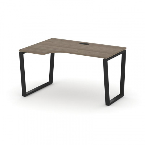 Style Project Стол рабочий эргоном. SN-6T2.SPA-001(L) Акация Лорка/Металл Антрацит/Заглушка Пластик фото 7
