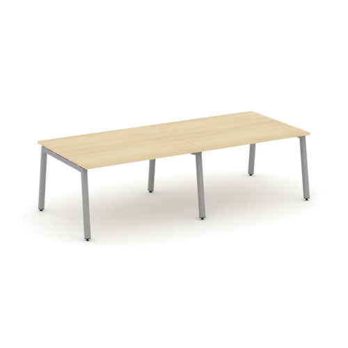 Style Project Стол переговорный SN-5A.SPRG-042.3 Тиквуд Светлый/Металл Белый 2360*1180*750 фото 5