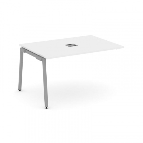 Style Project Проходной наб. элем. перег. стола SN-4A.NSPRG-001 Дуб Наварра/Металл Белый 980*980*750 фото 8