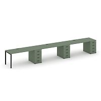 Бенч-система на 3 места с 3 опорными тумбами Concept CN.ORS-444