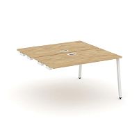 Style Project Стол-приставка к опор. элем. SN-4A.DPRS-003 Тиквуд Светлый/Металл Белый 1380*1232*750