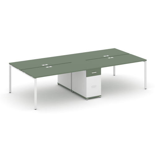 Бенч-система на 4 места с 1 опорной тумбой Concept CN.DRS-424 фото 5