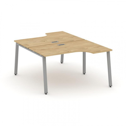 Style Project Рабочая станция эргоном. SN-6A.DRPA-012 Вяз Благородный/Металл Белый 1580*1432/1992*75 фото 9