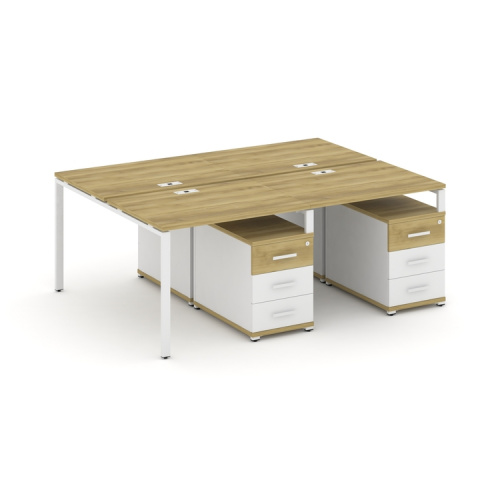 Бенч-система на 4 места с 2 опорными тумбами Concept CN.DRS-317 фото 11