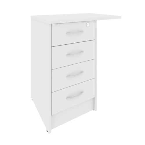 Тумба приставная на 4 ящика с замком Riva А.ТП-4.3F-S фото 5 Тумба приставная на 4 ящика с замком Riva А.ТП-4.3F-S фото 5