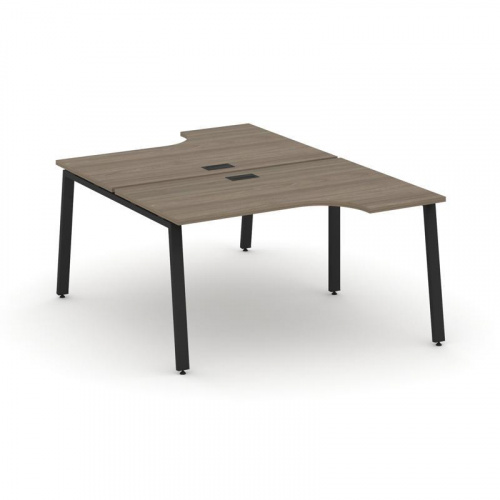 Style Project Рабочая станция эргоном. SN-6A.DRPA-012 Вяз Благородный/Металл Белый 1580*1432/1992*75