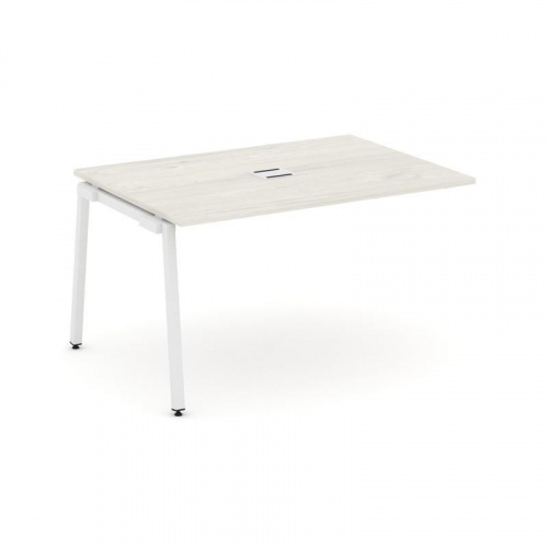 Style Project Проходной наб. элем. перег. стола SN-4A.NSPRG-001 Дуб Наварра/Металл Белый 980*980*750 фото 28