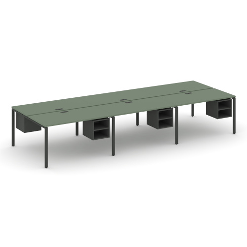 Бенч-система на 6 мест с подвесными тумбами Concept CN.DRS-147 фото 2 Бенч-система на 6 мест с подвесными тумбами Concept CN.DRS-147 фото 2