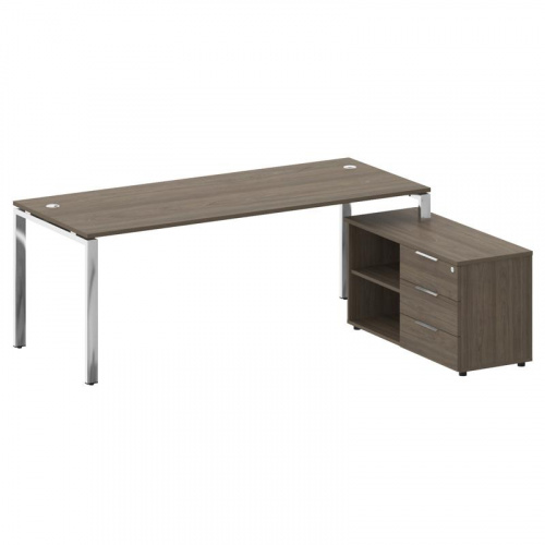 Стол руководителя с тумбой Metal System Direct БГ.СРТ-6.8 (R) Стол руководителя с тумбой Metal System Direct БГ.СРТ-6.8 (R)
